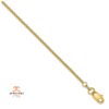 14KT Yellow Gold 1.5MM Cable Chain Anklet