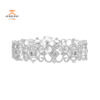 18KT White Gold 8.39 CTW Diamond Scroll Bracelet