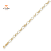 14KT Yellow Gold Fancy Open Link Anklet