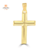 14KT Yellow Gold Large High Polished Cross
