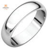 WOMEN'S 14KT GOLD 5MM HALF ROUND WEDDING BAND
