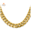 14KT YELLOW GOLD 13.2MM SEMI SOLID MIAMI CUBAN CHAIN - 3 LENGTHS