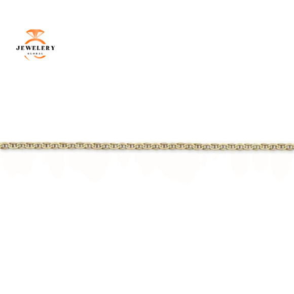 14KT YELLOW GOLD 1.5MM FLAT LIGHTWEIGHT ANCHOR CHAIN - 4 LENGTHS - Image 2