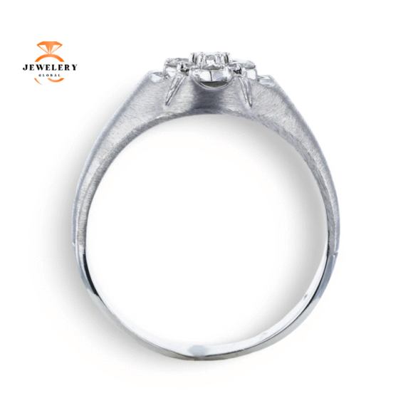MEN'S 14K WHITE GOLD 0.45CTW DIAMOND RING - Image 2