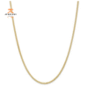 14KT YELLOW GOLD 2.5MM FLAT WHEAT CHAIN - 4 LENGTHS AVAILABLE