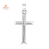 14KT White Gold High Polished Cross