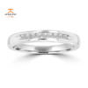 14KT White Gold 1/4 CTW Princess Cut Diamond Channel Set Band