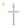 14KT White Gold High Polished Cross Pendant