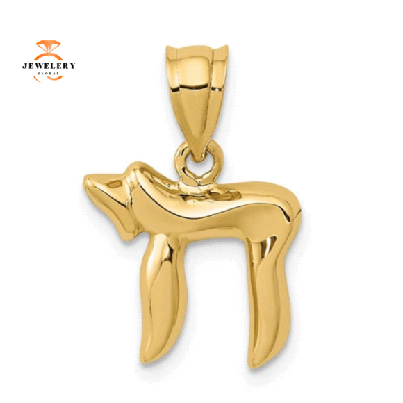 14KT YELLOW GOLD CHAI PENDANT
