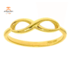 EMILIQUE 14KT YELLOW GOLD INFINITY RING