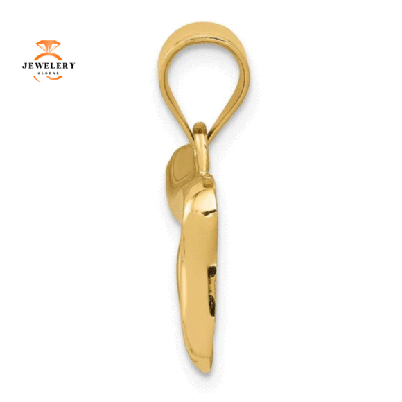 14KT YELLOW GOLD CHAI PENDANT - Image 3