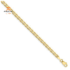 14KT YELLOW GOLD 3MM CONCAVE ANCHOR CHAIN ANKLET