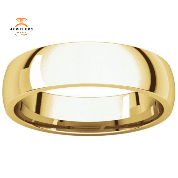 WOMEN'S 14KT GOLD 5MM LIGHT COMFORT FIT WEDDING BAND - Image 4