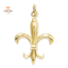 14KT YELLOW GOLD FLEUR DE LIS CHARM