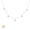 EMILIQUE 14KT GOLD .15 CTW DIAMOND 5 PAVÉ STAR NECKLACE