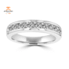 14KT White Gold 3/4 CTW Diamond Channel Set Band