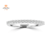 14KT WHITE GOLD 1/4 CTW PRONG SET DIAMOND BAND