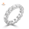 14KT WHITE GOLD 5.00 CTW ROUND DIAMOND ETERNITY BAND