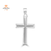 14KT White Gold Large High Polished Cross Pendant
