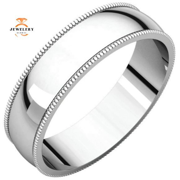 WOMEN'S 14KT GOLD 5MM LIGHTWEIGHT MILGRAIN WEDDING BAND