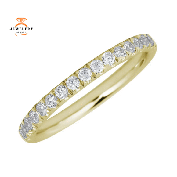 JULEVE 14KT GOLD 0.20 CTW DIAMOND BAND - Image 2