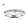 14KT White Gold 1/2 CTW Diamond Channel Set Band