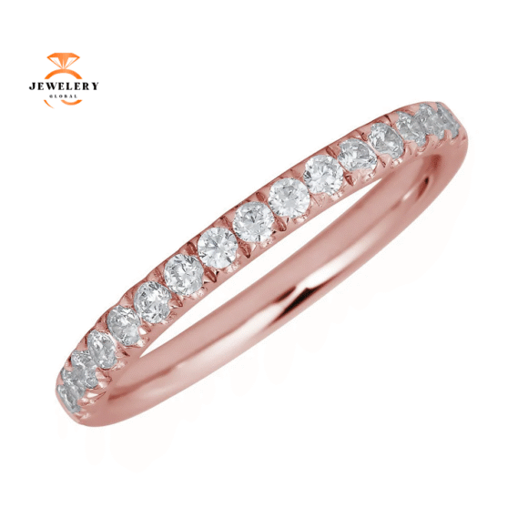 JULEVE 14KT GOLD 0.20 CTW DIAMOND BAND - Image 3