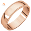 WOMEN'S 14KT GOLD 5MM MILGRAIN WEDDING BAND