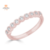 EMILIQUE 14KT GOLD 1/5 CTW DIAMOND BEZEL SET BAND