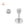 14KT WHITE GOLD 1/4 CTW ROUND DIAMOND EARRINGS