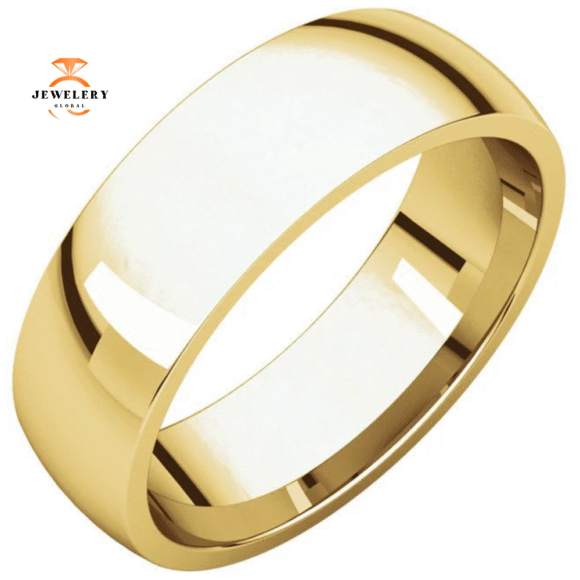 WOMEN'S 14KT GOLD 6MM LIGHT COMFORT FIT WEDDING BAND - Image 3