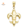 14KT Yellow Gold Fleur De Lis Charm