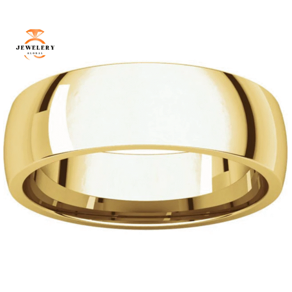 WOMEN'S 14KT GOLD 6MM LIGHT COMFORT FIT WEDDING BAND - Image 4