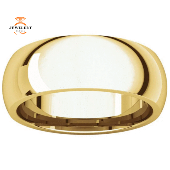 WOMEN'S 14KT GOLD 7MM COMFORT FIT WEDDING BAND - Image 4